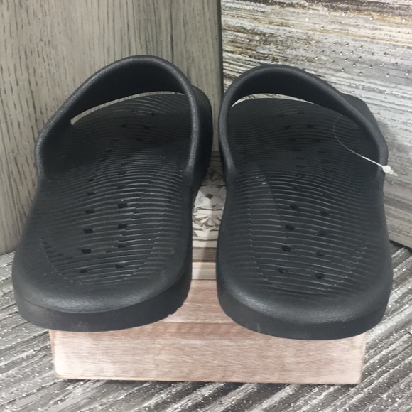 Nike | Shoes | Nike Slides Blacksilver | Poshmark